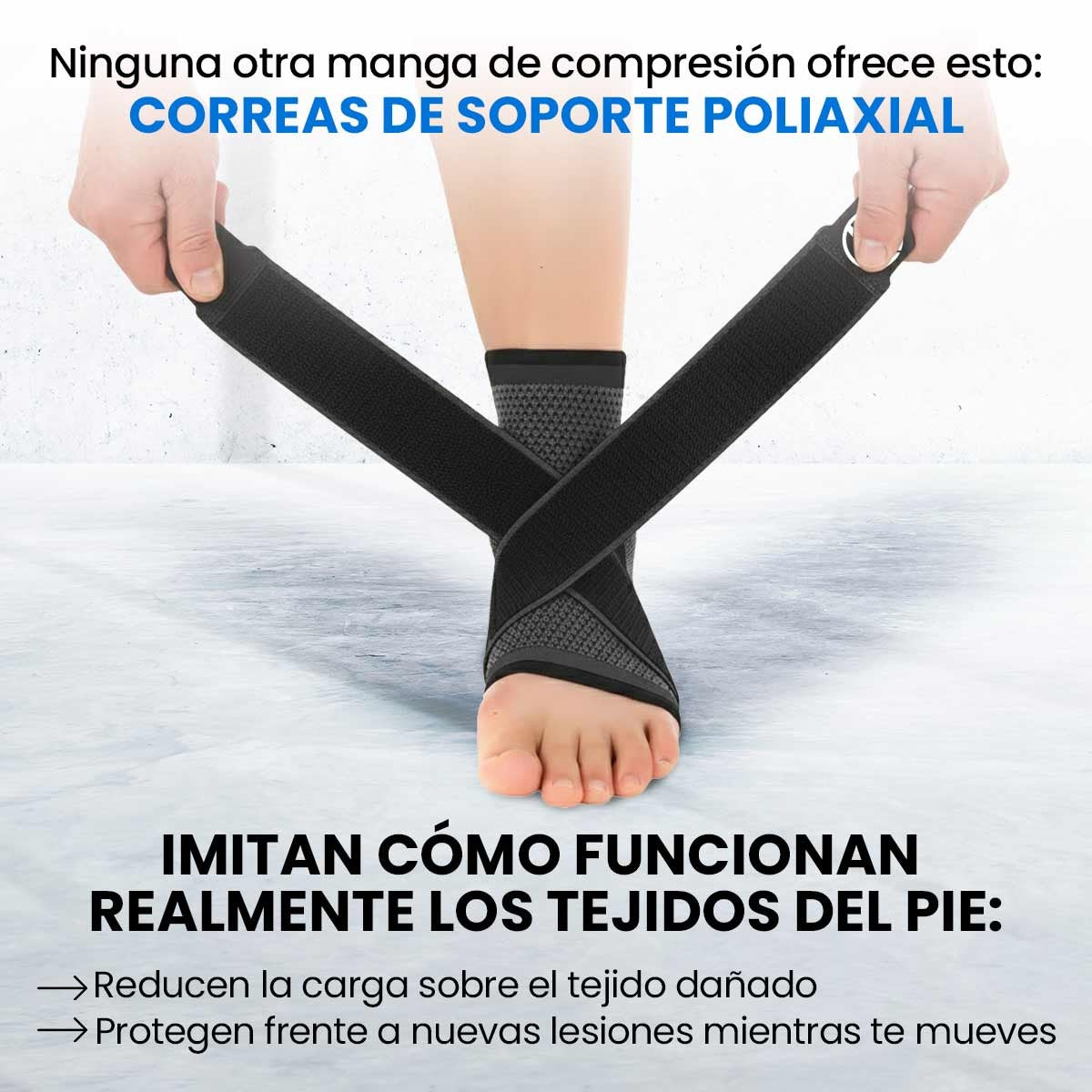 2 Mangas de compresión Coprex® Alivio dolor de pies y talón