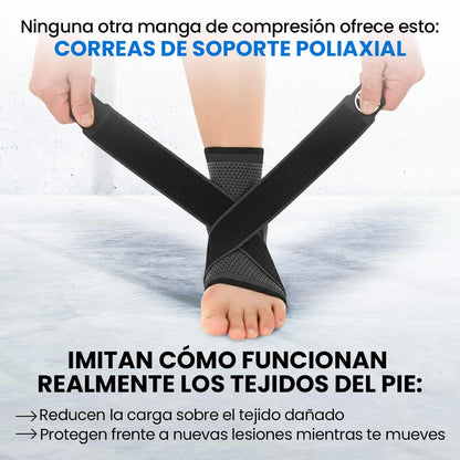 2 Mangas de compresión Coprex® Alivio dolor de pies y talón