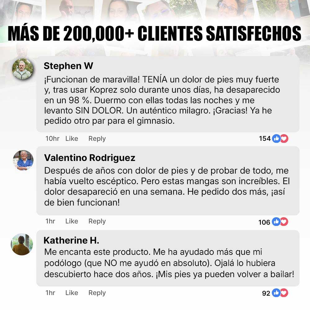2 Mangas de compresión Coprex® Alivio dolor de pies y talón
