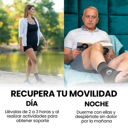 2 Mangas de compresión Coprex® Alivio dolor de pies y talón