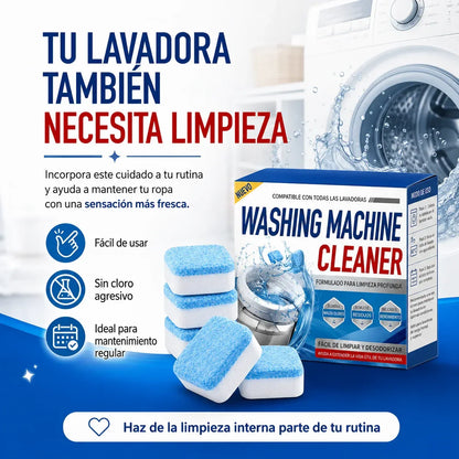 Kit 12 pastillas limpieza profunda lavadora